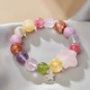 Colorful Crystal Energy Bracelet | Natural Gemstone Healing Lucky Wristband | Charming Women's Fashion Jewelry